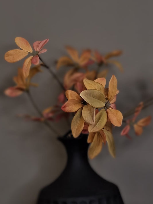 SCHEFFLERA LEAF 65CM GREEN PINK