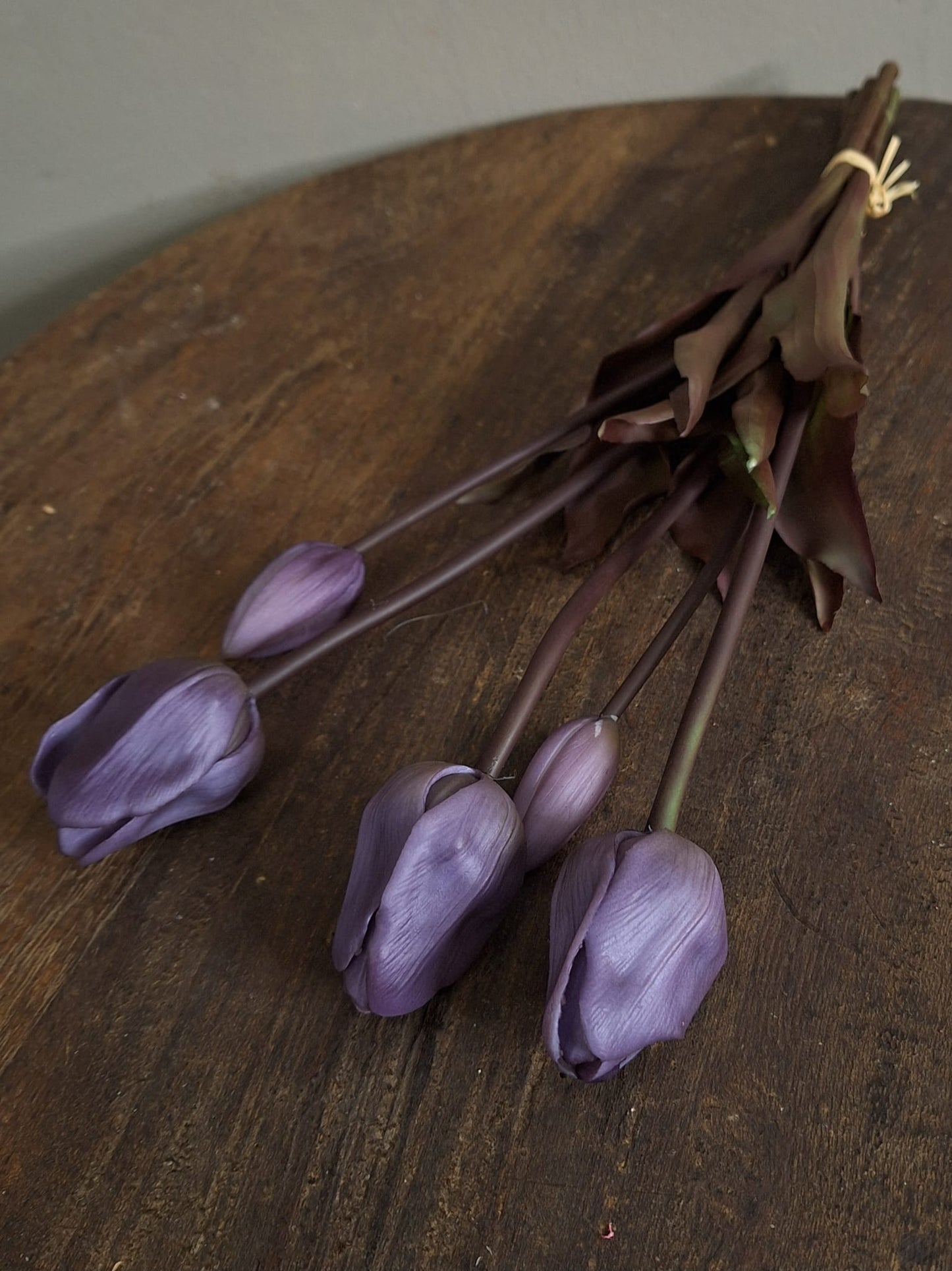 Real touch tulpen- Purple 47 cm.