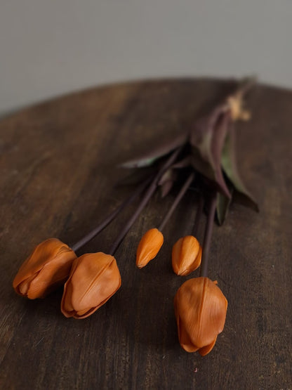 Real touch tulpen- Orange 47 cm.