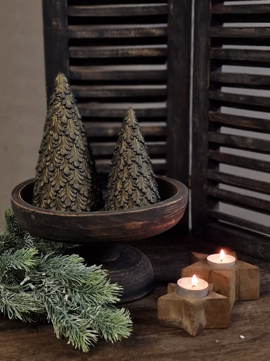 BRYNXZ  X-Tree met bladeren Majestueus Vintage - Brown    D.11-9 H.21-16