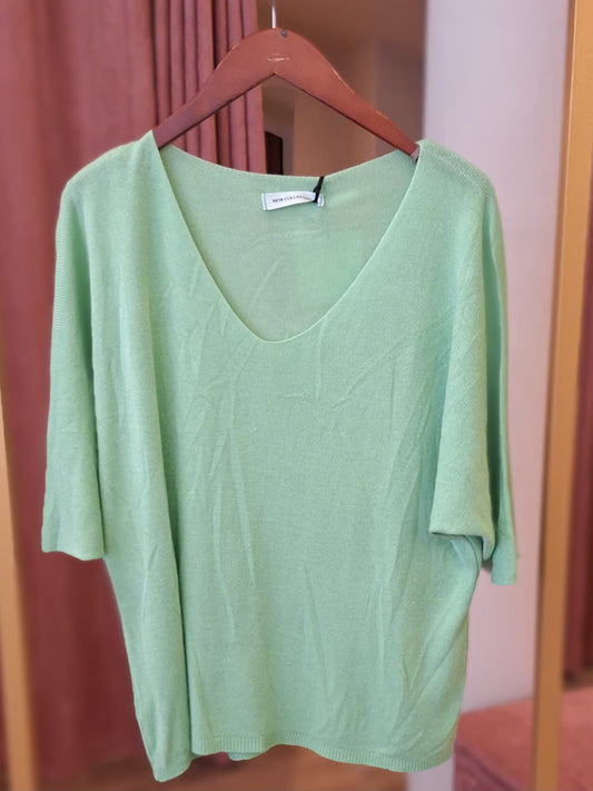 Sierra shirt v-hals - Mint groen