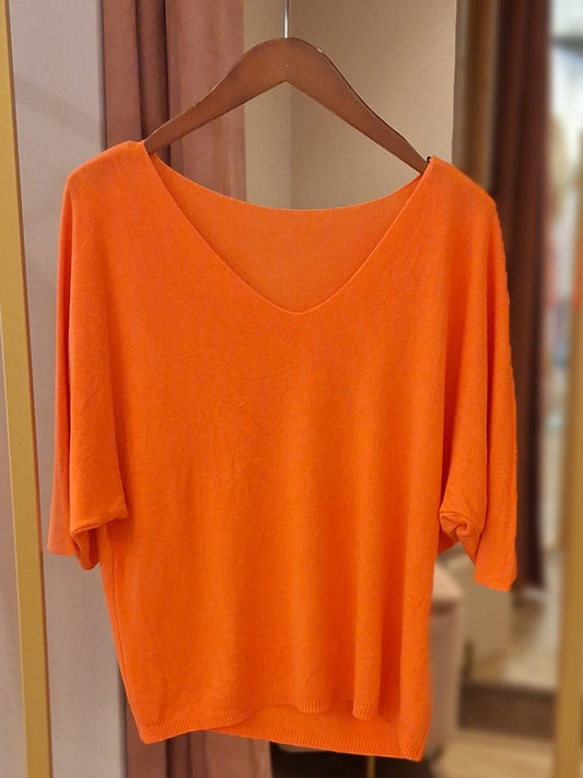 Sierra shirt v-hals - Orange