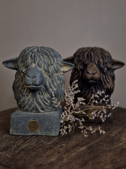 Brynxz statue sheep head majestic Vintage 23x16x25