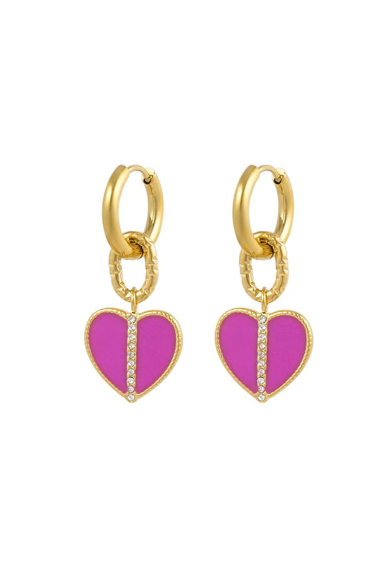 Oorbellen dancing dare - Roze goud