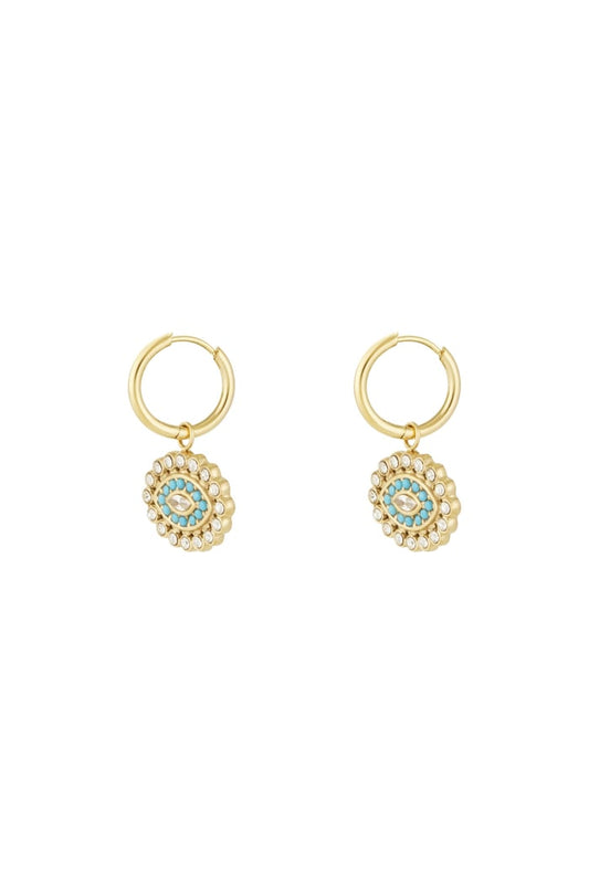 Oorbellen eyes on you - Goud