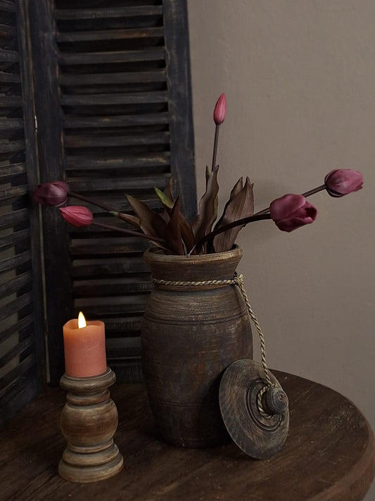 Real touch tulpen- Dark pink 47 cm.