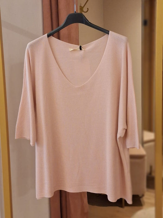 Sierra shirt v-hals - Licht roze