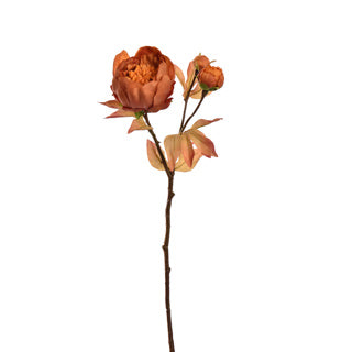 Ball peony spray 60cm - Orange