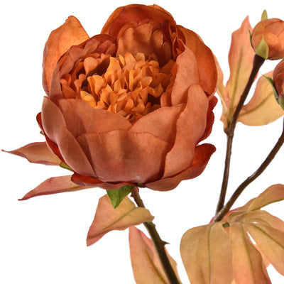 Ball peony spray 60cm - Orange