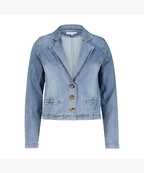 Blazer Becky denim Red Button