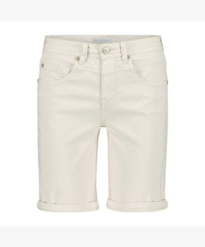 Relax short jog Red button- pearl
