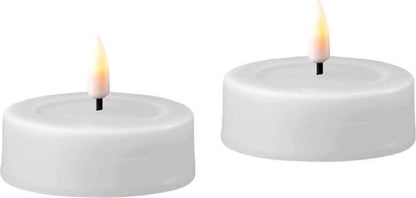 Deluxe Homeart LED Jumbo Waxinelichtjes 2 pc's. (Groot) Wit