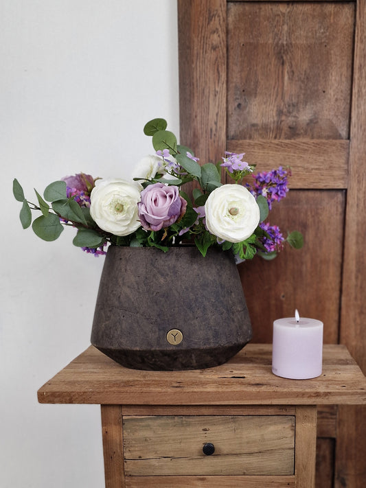 Brynxz – Planter oval allure Majestic Brown- S 33x20x24