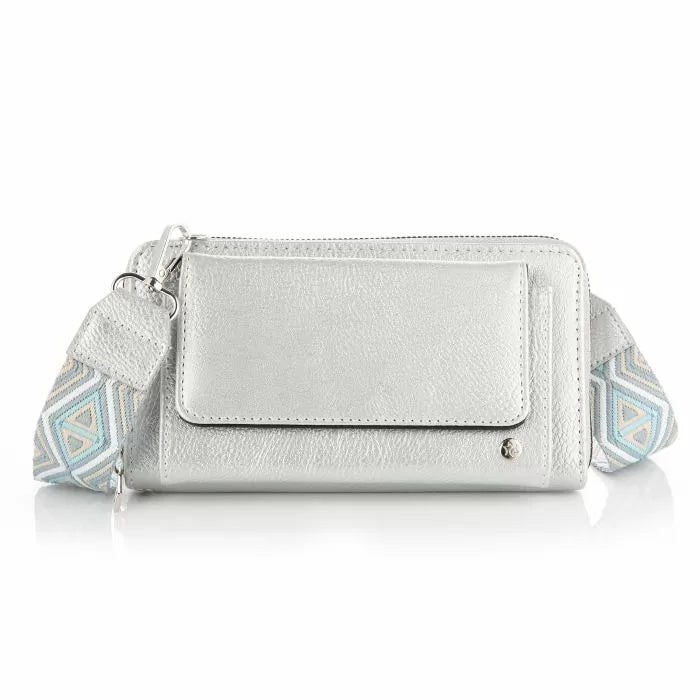 Zilver tasje met band