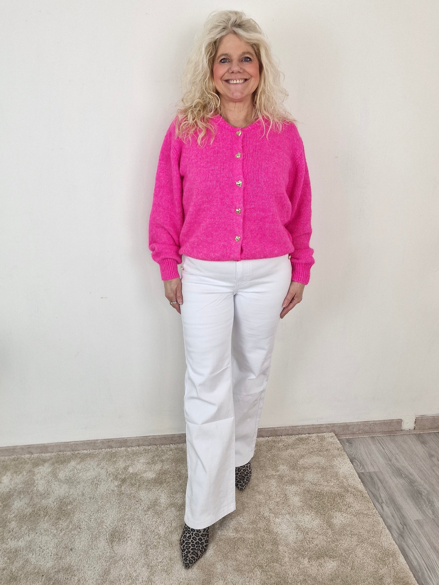 Folyrose wide leg- Wit