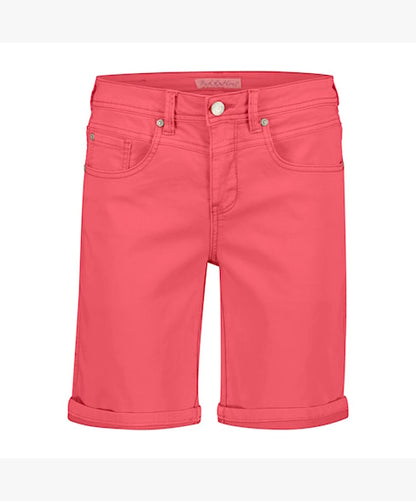 Relax short jog Red button- coral