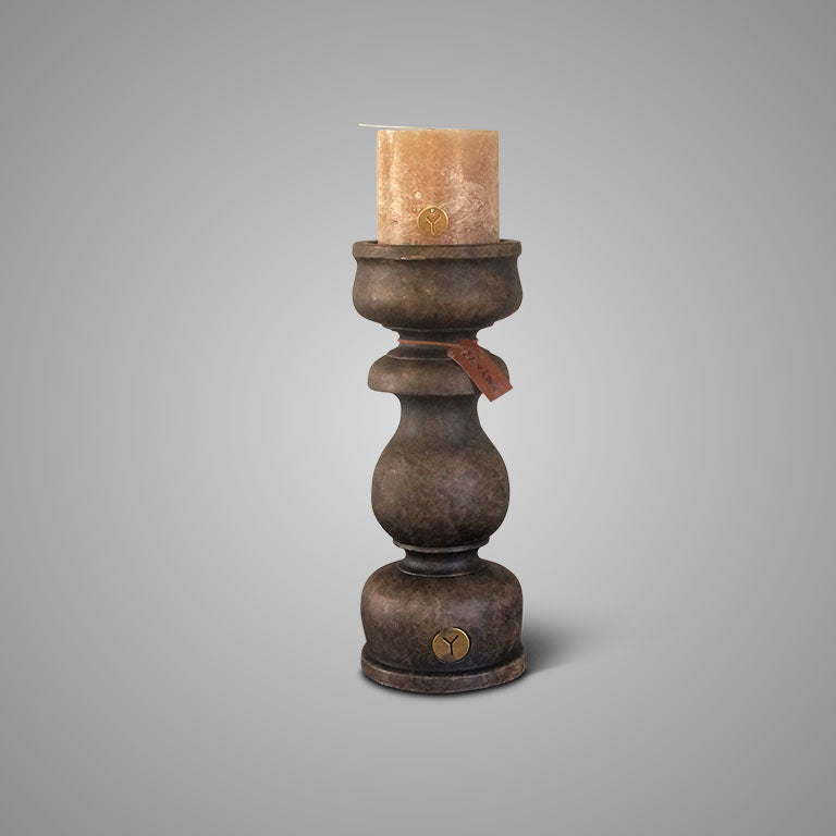 Brynxz  Candleholder Luxus Maj. Brown L D.15 H.36