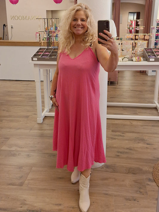 Kims dress- Roze