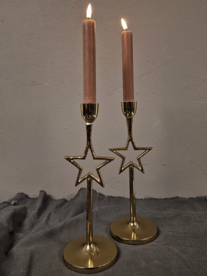 Kandelaar Mikah goud Ster - 10x10x28