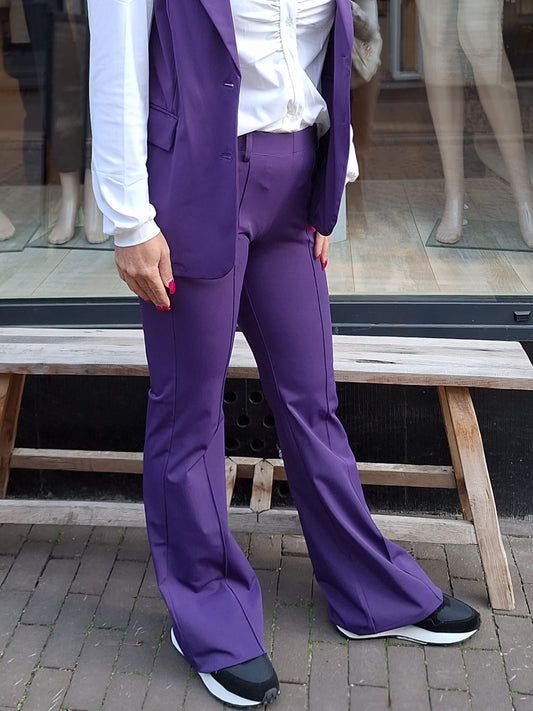 Rachel travel flared- Purple/ Ambika