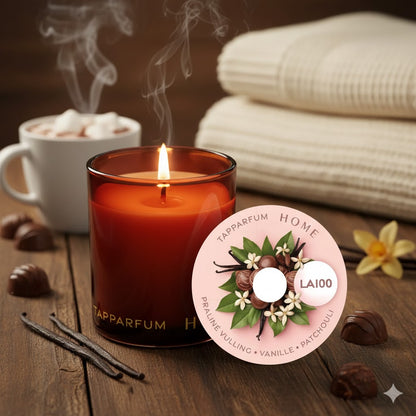 TapParfum HOME Geurkaars LA100 - Praline, Vanilla & Patchouli