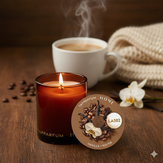 TapParfum HOME Geurkaars LA502 - Vanille & Koffie