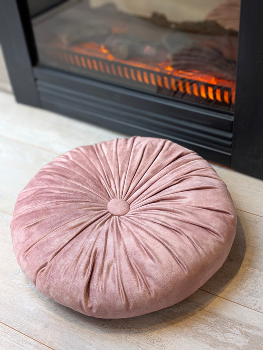Basics kussen rond 40cm - Old pink