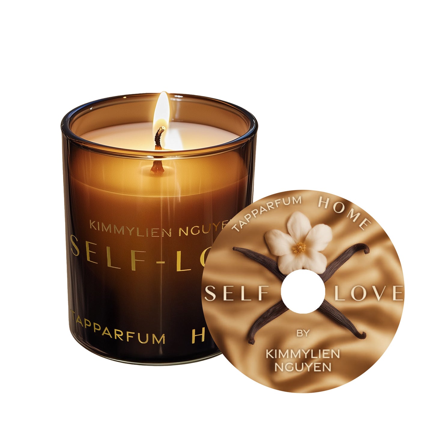 Tapparfum HOME Geurkaars Self Love by Kimmylien Nguyen - Oranjebloesem, Peer & Roze Peper