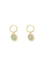 Oorbellen eyes on you - Goudkleur