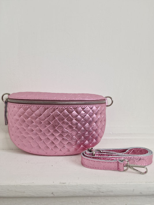 Lian handtas - Metalic roze