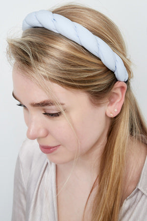 Hair Band Braid Detail - Blue Plastic