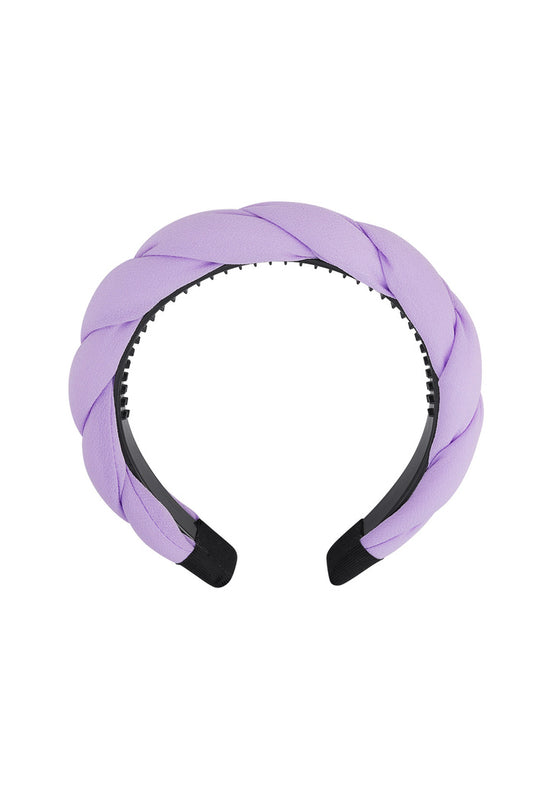 Hair band braid detail - lilac Purple Plastic