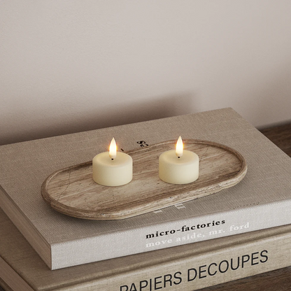 Deluxe Homeart LED Waxinelichtjes 2 pc's. Cream