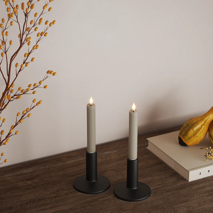 Deluxe Homeart LED Dinerkaars 2 pc's, Ø 2 x 15 cm Zand