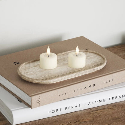 Deluxe Homeart LED Waxinelichtjes 2 pc's. Cream