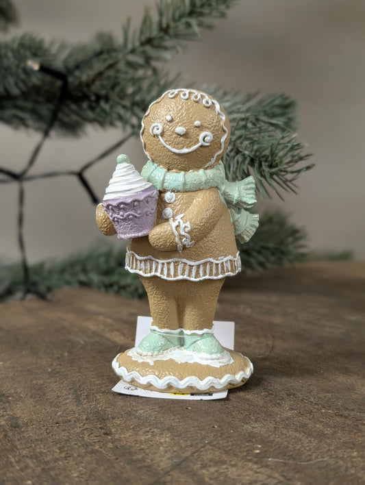 Clayre & Eef cupcake cookie beeldje 11cm