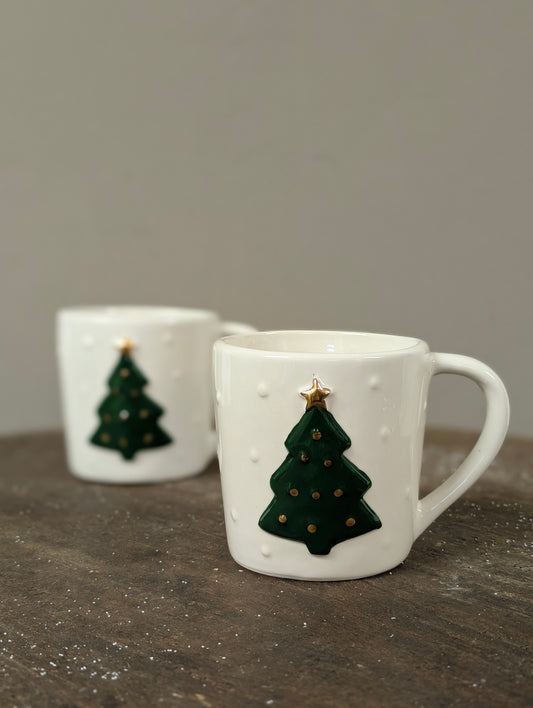 Kerstboom mok - 12x9x9