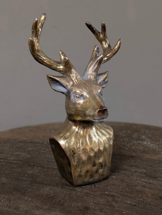 Rendier beeldje 15x10x23 - Goud