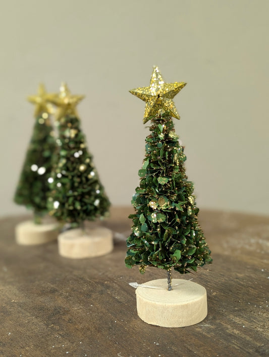 Sier kerstboompje - 6x6x13