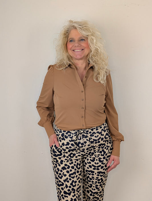Mi Piace Karin blouse - Mocca