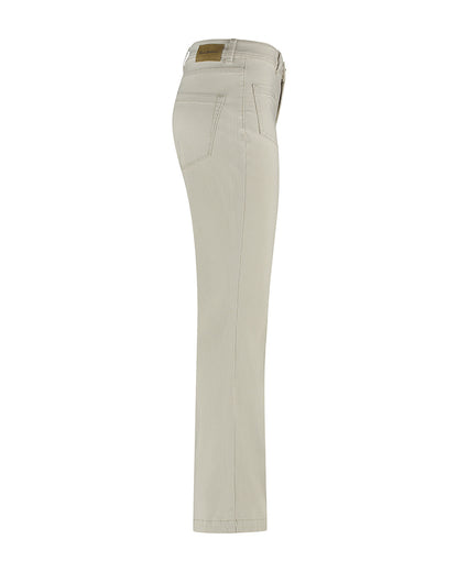 Red button Babette patchpockets denim stripe - Sand