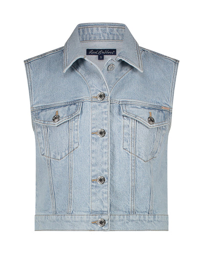 Red button gilet Joekie CRP light bleach - Light bleach