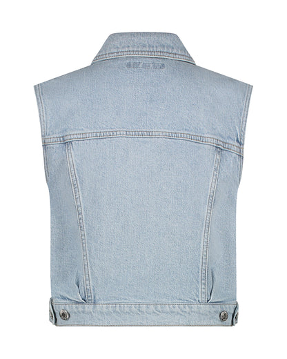 Red button gilet Joekie CRP light bleach - Light bleach