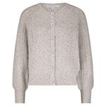 Red Button Cardigan Ajour Sparkle Stone