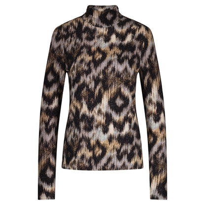 Red Button Rolinde Ethnic Print - Mid brown