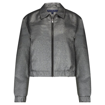 Red Button Bomber Metallic - Grey