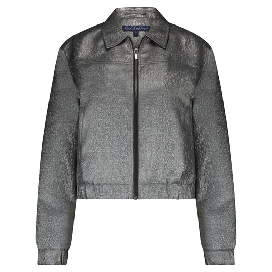 Red Button Bomber Metallic - Grey