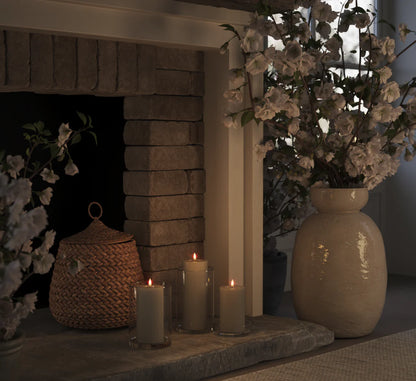 Deluxe Homeart LED Stompkaarsen Ø 7,5 x 10 cm Zand