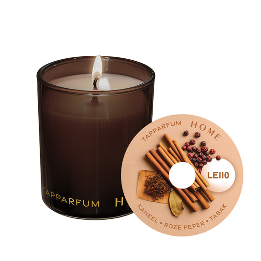 TapParfum HOME Geurkaars LE110 - Kaneel, Roze Peper & Tabak