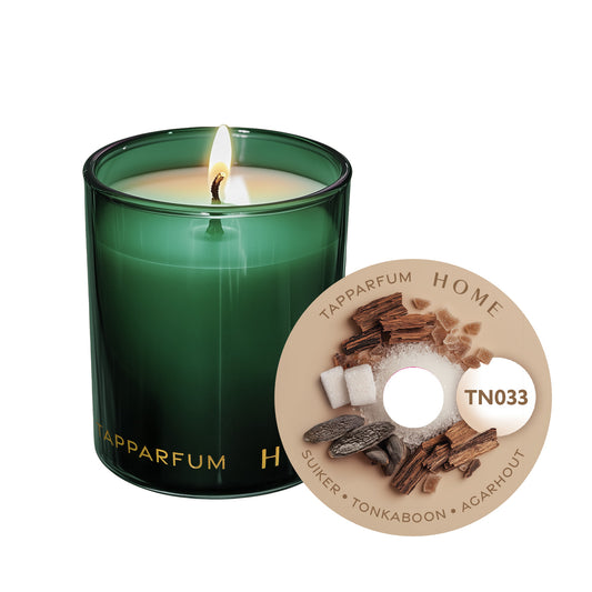 TapParfum HOME Geurkaars TN033 - Suiker, Tonka Bonen & Oud
